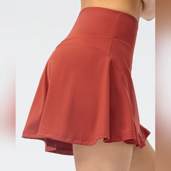 Peak Performance Active Skirt - Deep Rust Red - Picture 5 of 6